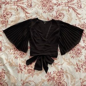 Sheer Tie Back Blouse